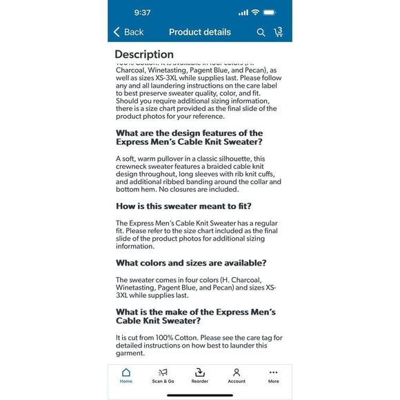 Express Cable Knit Sweater NEW XL - tan /camel - cotton - Picture 6 of 8